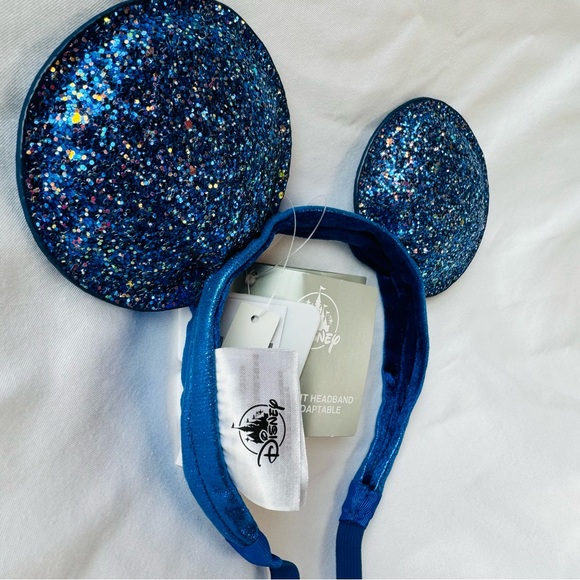 Disney Mickey Mouse ears - Royal Blue glitter - Picture 2 of 8